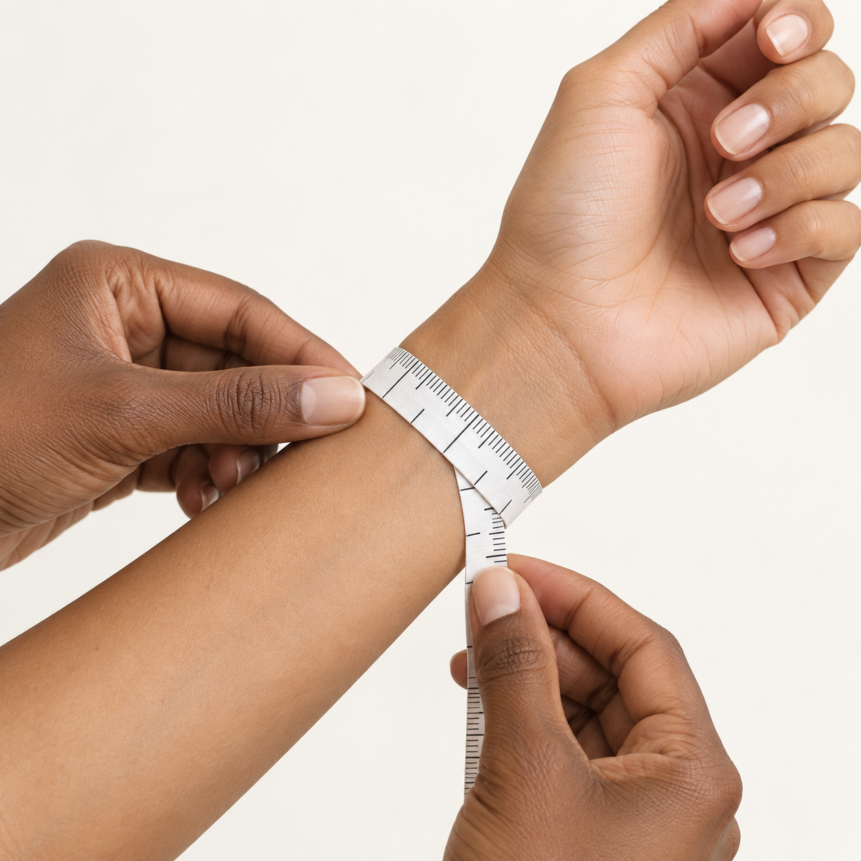How to measure your wrist with a soft measuring tape